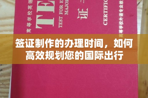 平原签证制作的办理时间，如何高效规划您的国际出行